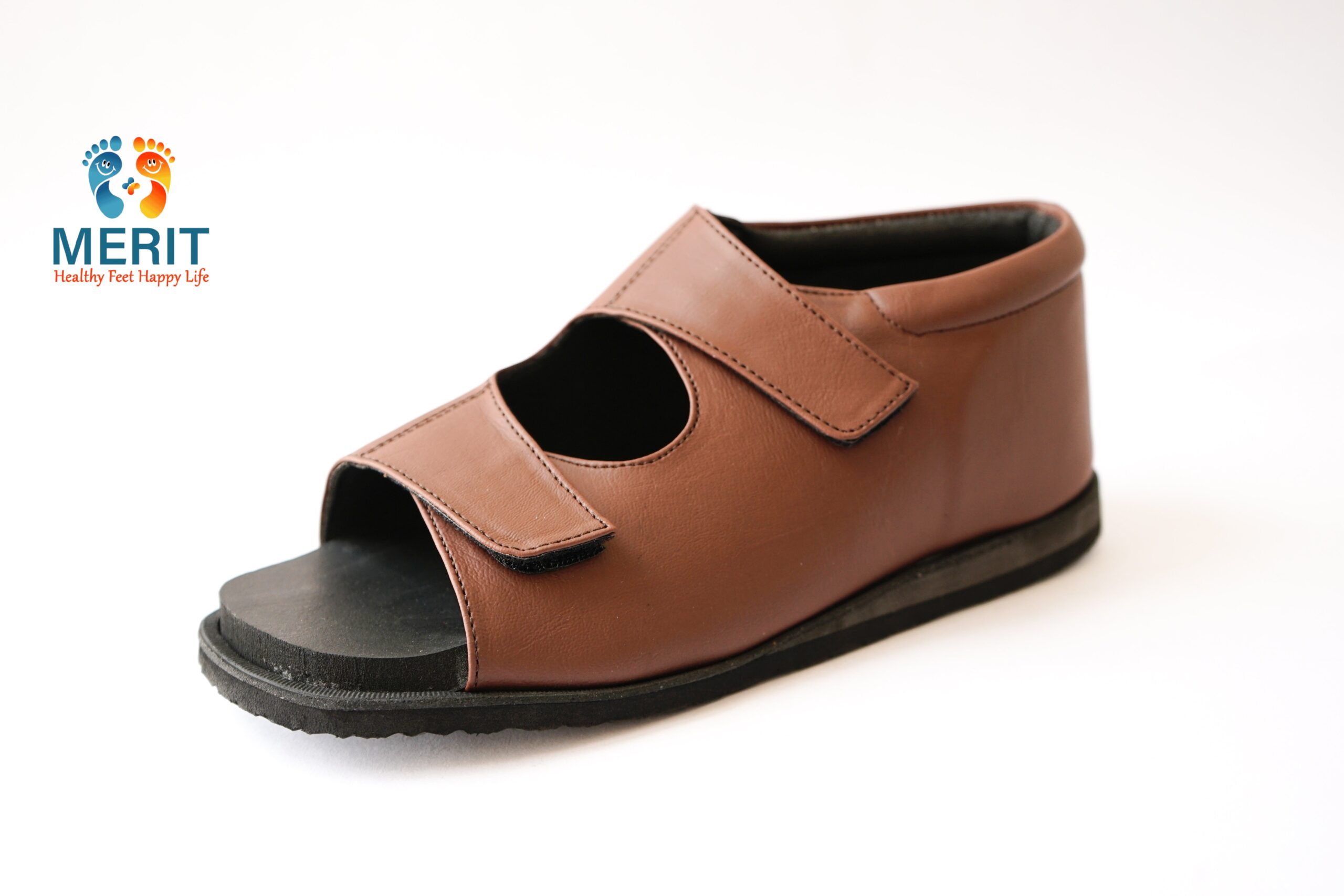 GSH12-MCR_1 Merit Doctor Extra Soft Ortho Care Diabetic And Orthopedic Footwear For Men - GSH-12