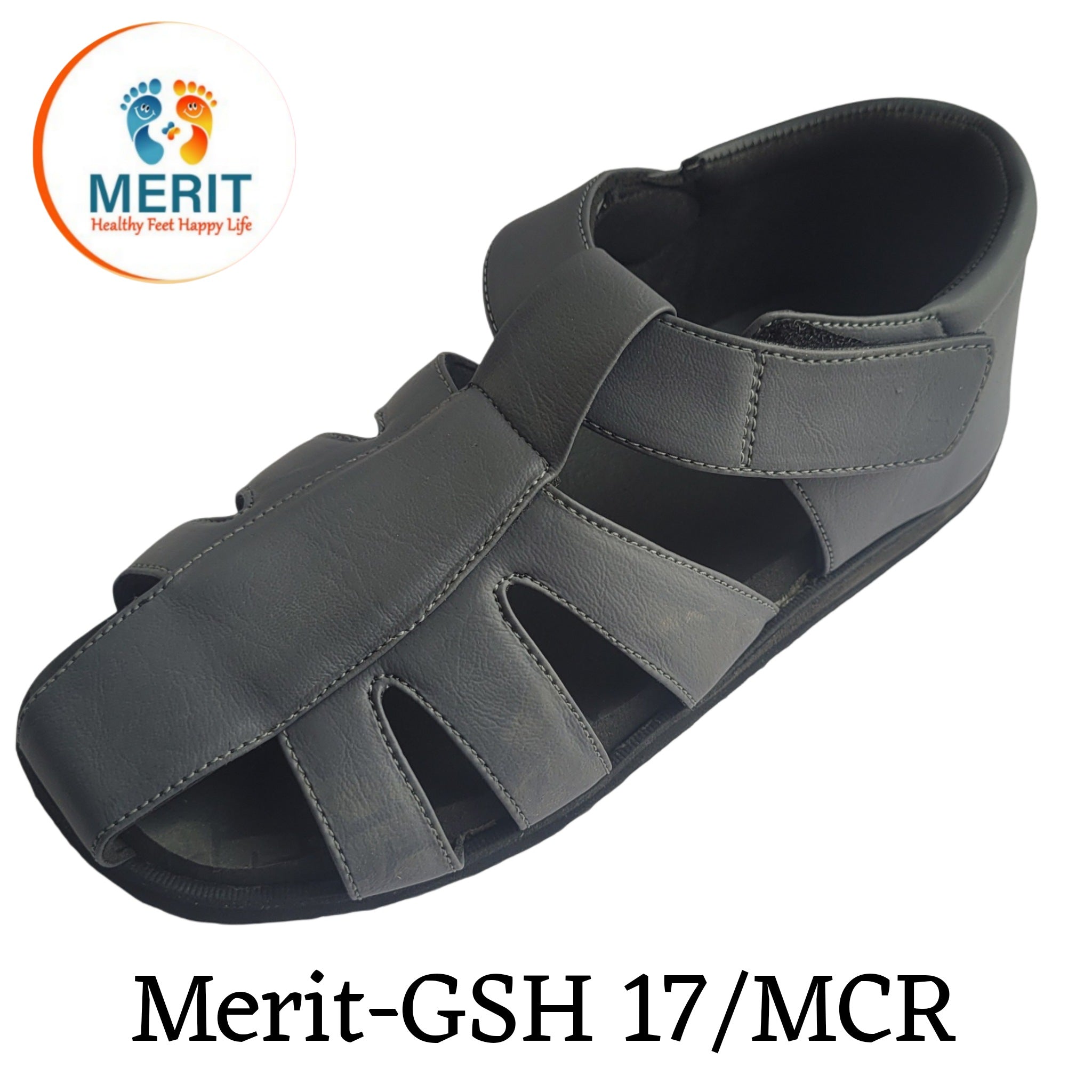 GSH17mcr Merit Doctor Extra Soft Ortho Care Diabetic And Orthopedic Footwear For Men - GSH - 17 MCR