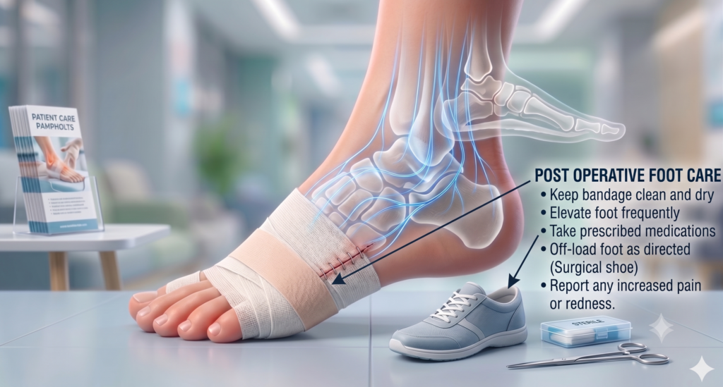 Post Operative Foot Care post operative foot care img